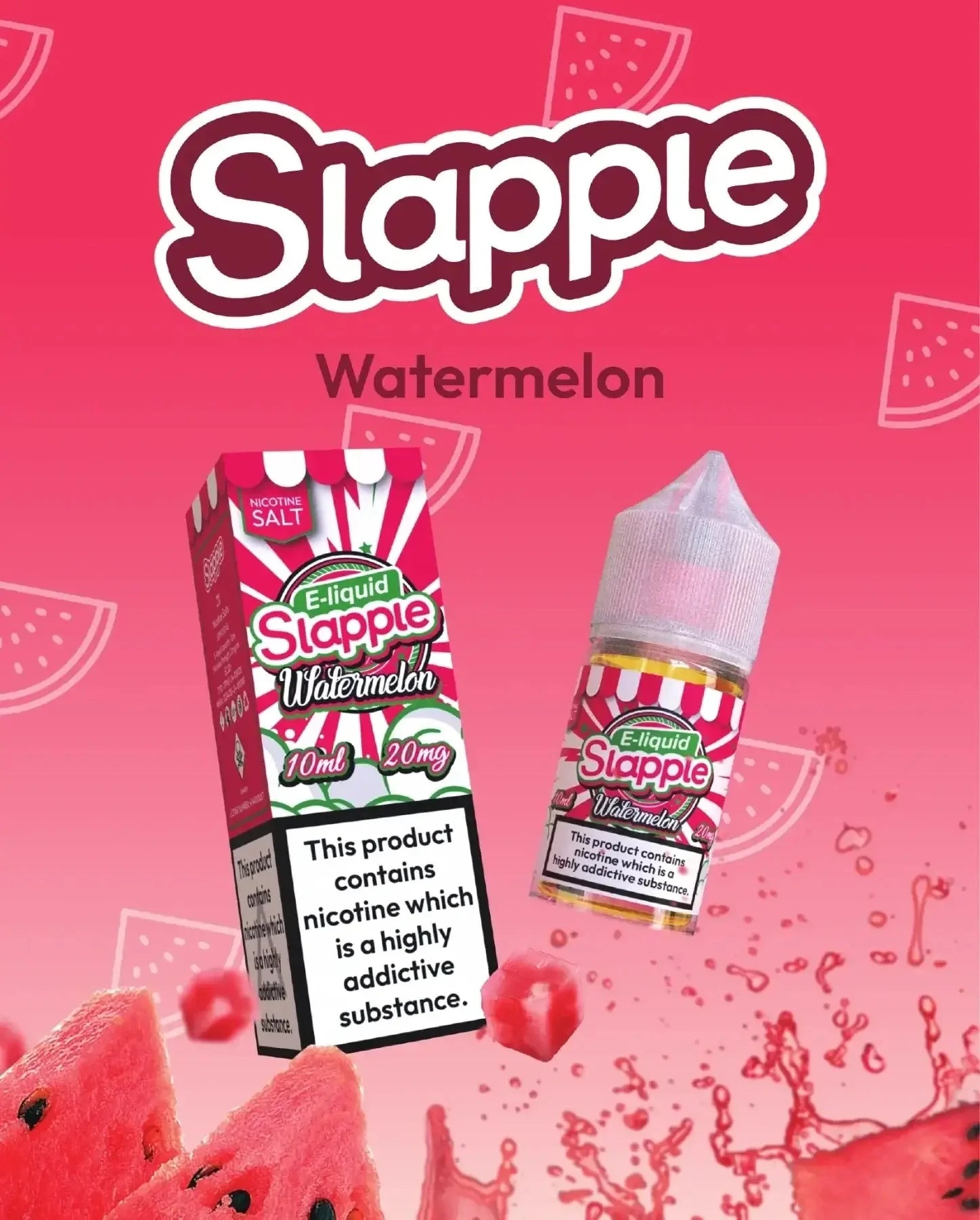 slapple vape juice Watermelon - Nic Salt 30ML | 30MG, 50MG How can you recycle THC & Magic Mushrooms Flavour:Snoww Tobacco *New*