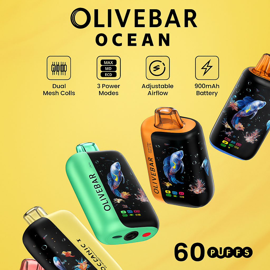 Olivebar Ocean – 60,000 Puffs Disposable Vape