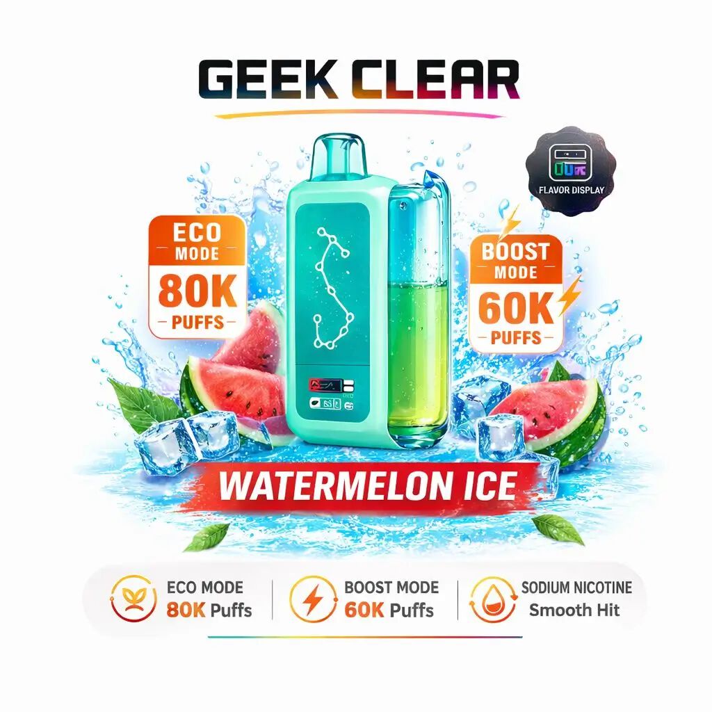 Olivebar Geek Clear 80K(80,000)Puffs Disposable Vape
