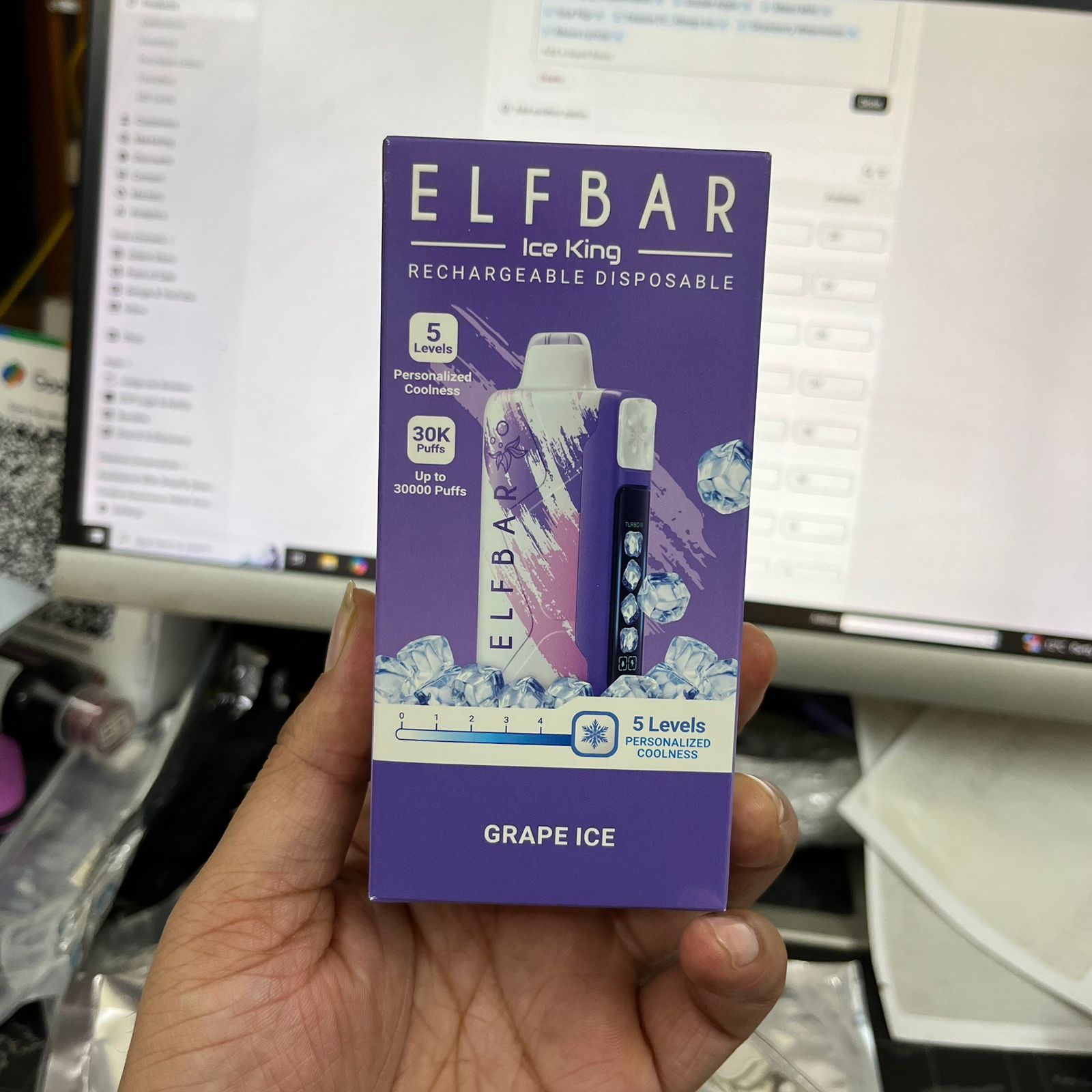 Elf Bar Ice King - 5 Level Adjustable Coolness - 30k Puffs