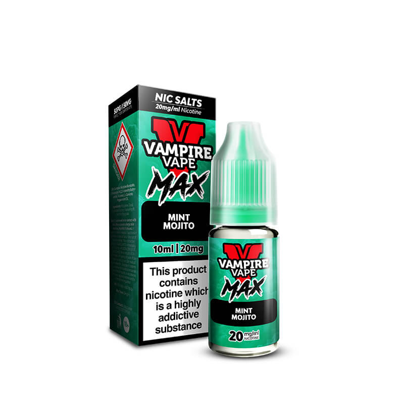 Vampire Vape MAX Mint Mojito Nic Salt E-Liquid 10ml