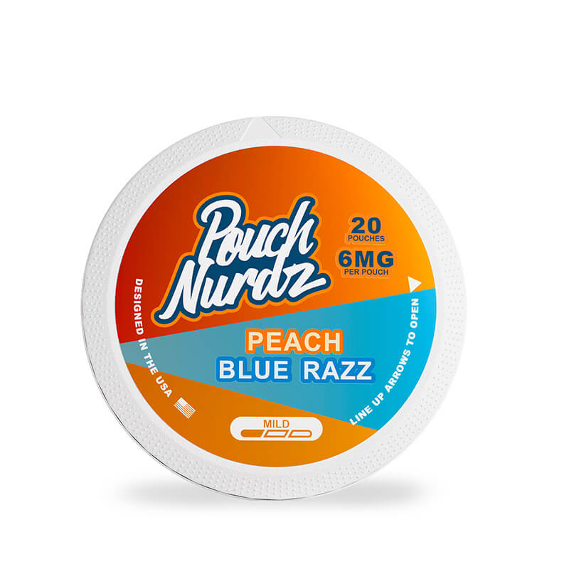 Pouch Nurdz Peach Blue Razz Nicotine Pouches