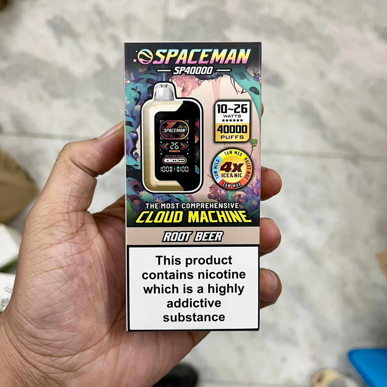 Spaceman Cloud Machine Adjustable Ice-Nic Vape - 40000 Puffs
