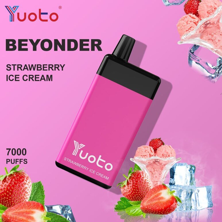 Strawberry Ice Cream - Yuoto Beyonder - 7000 Puffs