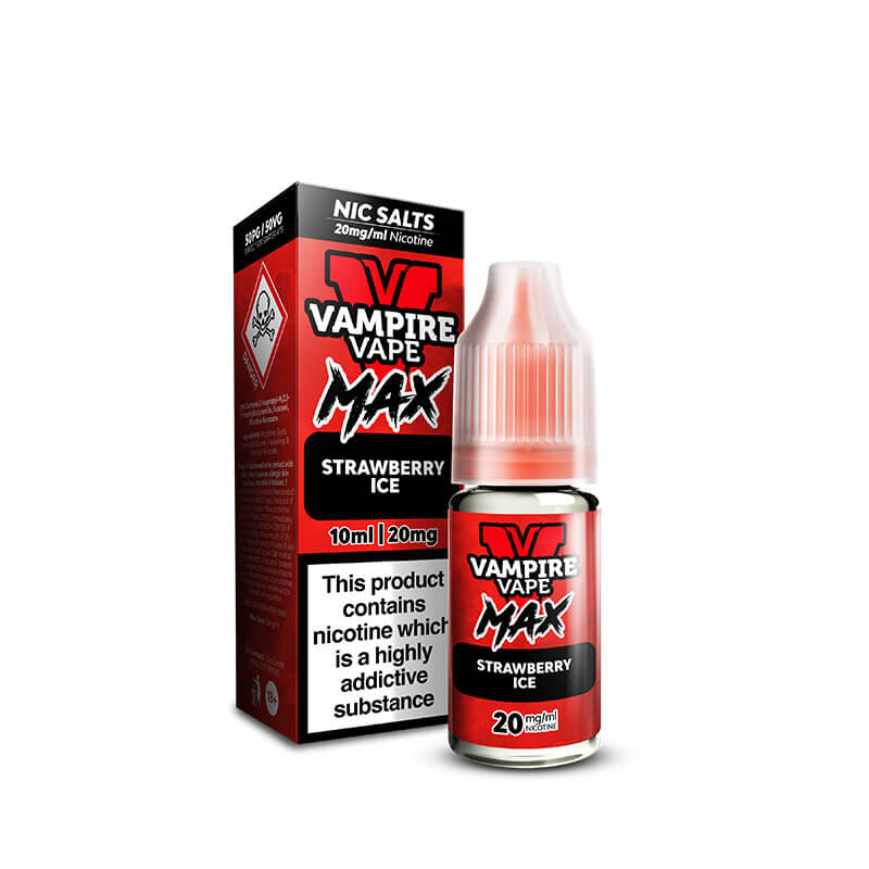 Vampire Vape MAX Strawberry Ice Nic Salt E-Liquid 10ml