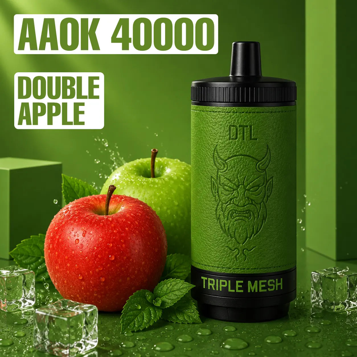 AAOK AK - 40000 disposable vape - Double Apple flavour
