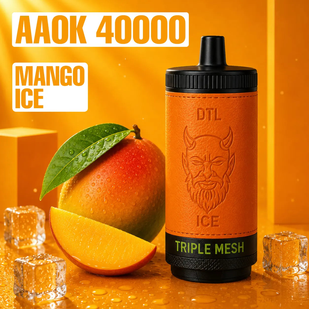 AAOK AK - 40000 disposable vape - Mango Ice flavour