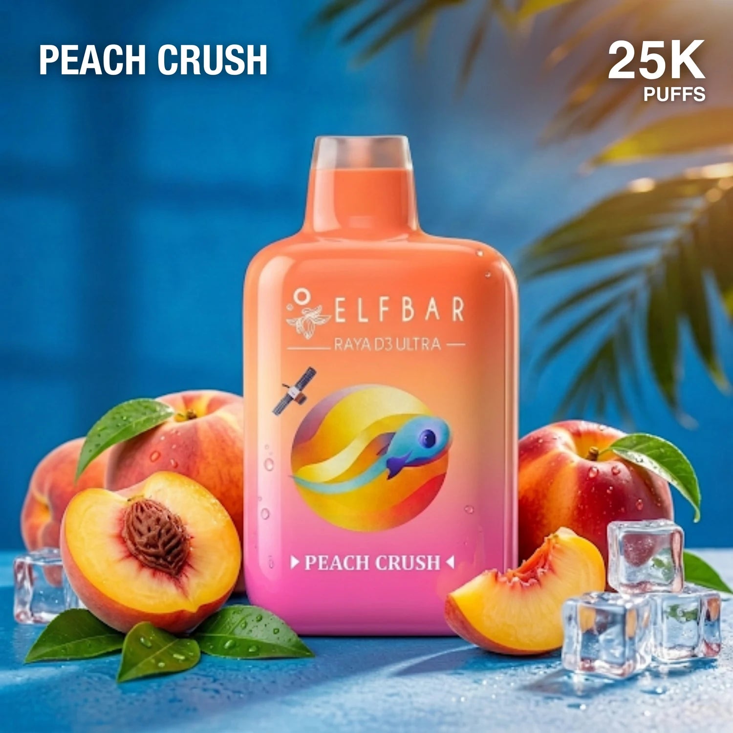 Elf Bar Raya D3 Ultra 30000 disposable vape - Peach Crush flavour