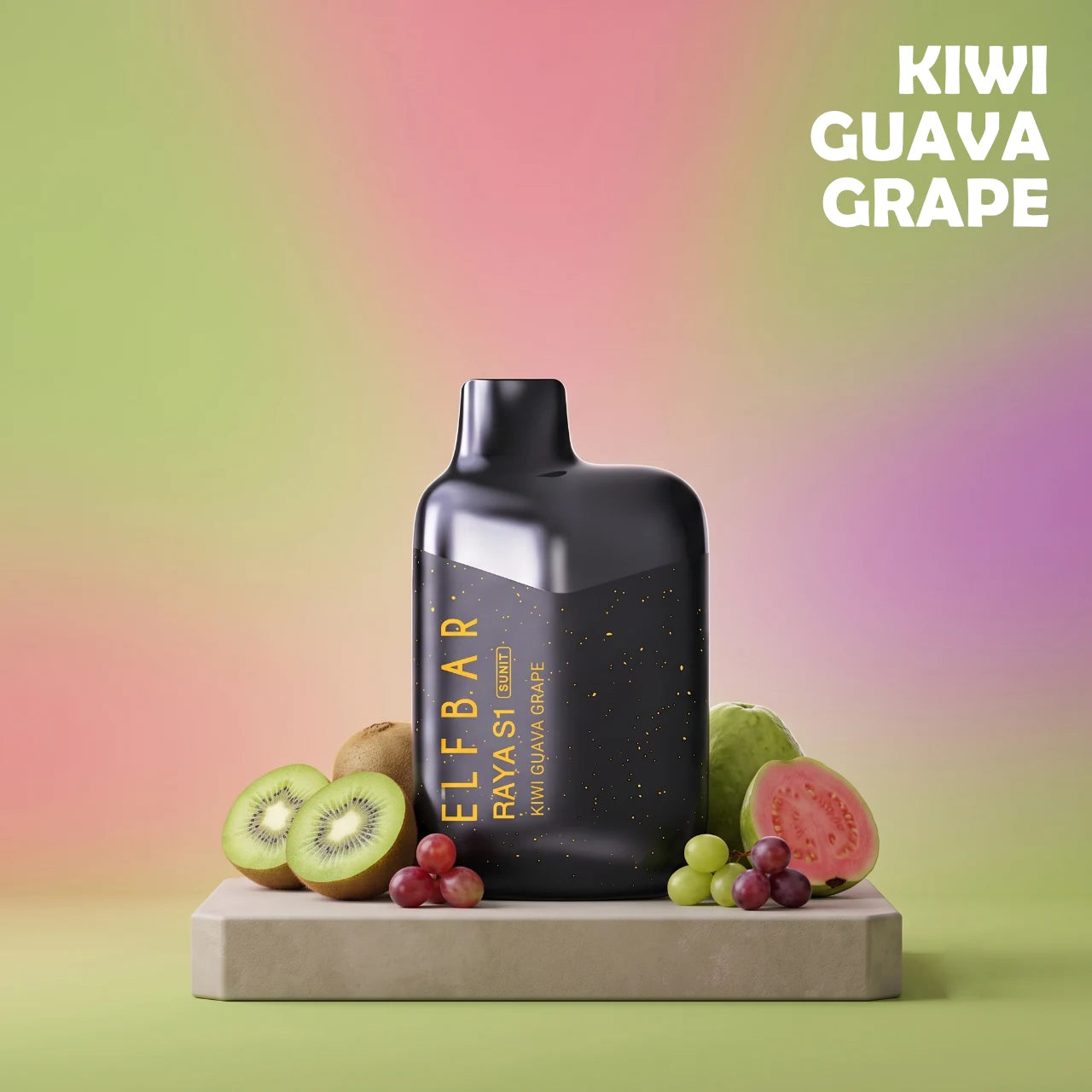 Elf Bar Raya S1 15000 disposable vape - Kiwi Guava Grape flavour