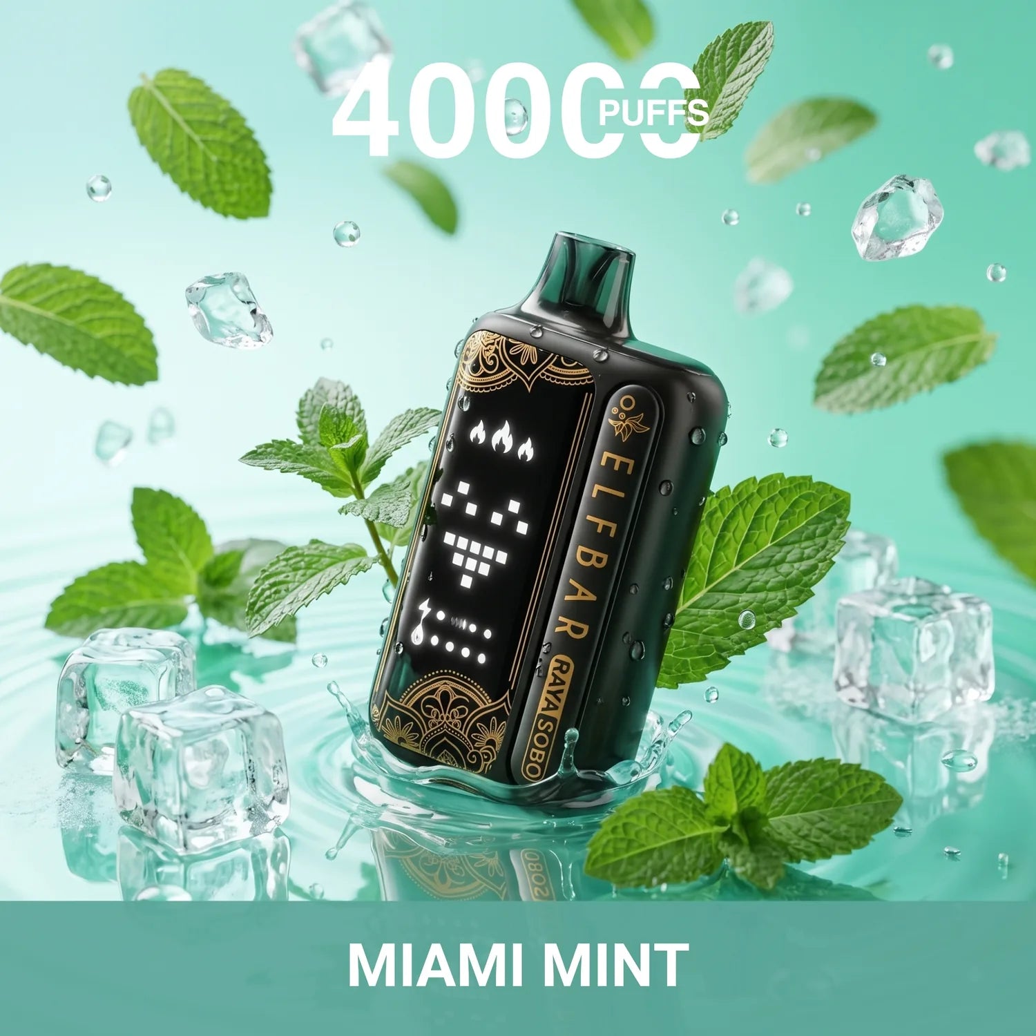 Elf Bar Raya Sobo 40000 disposable vape - Miami Mint flavour
