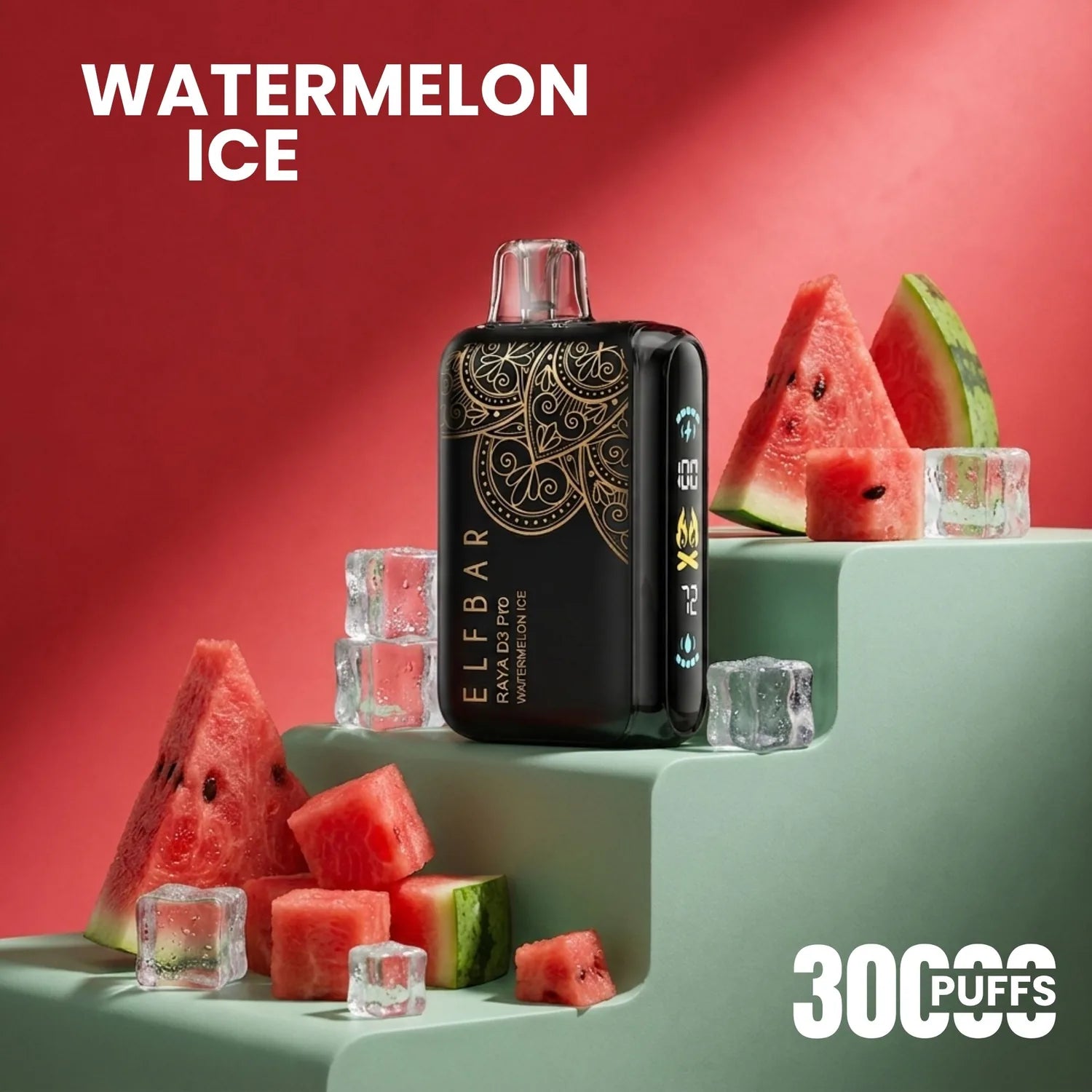 Elfbar D3 Pro - 30000 disposable vape - Watermelon Ice flavour