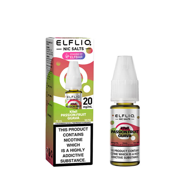 Elf Bar ElfLiq Kiwi Passionfruit Guava Nic Salt E-Liquid