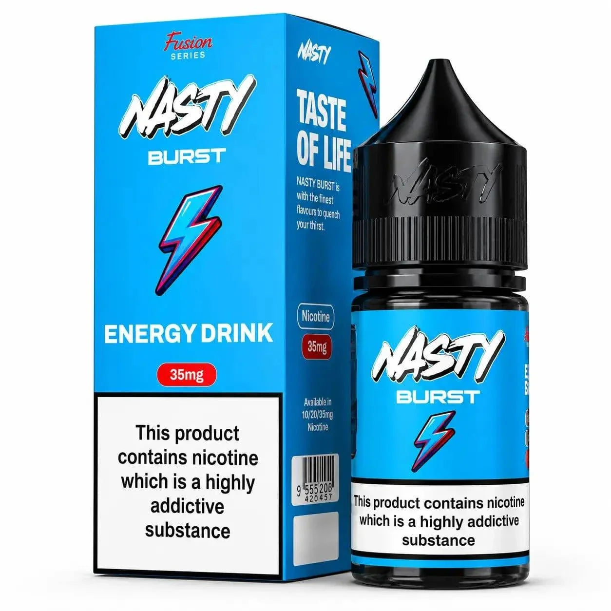 Energy Drink - Nasty Burst | 30ML Nic Salt Juice | 35MG,50MG | Vape Mash India