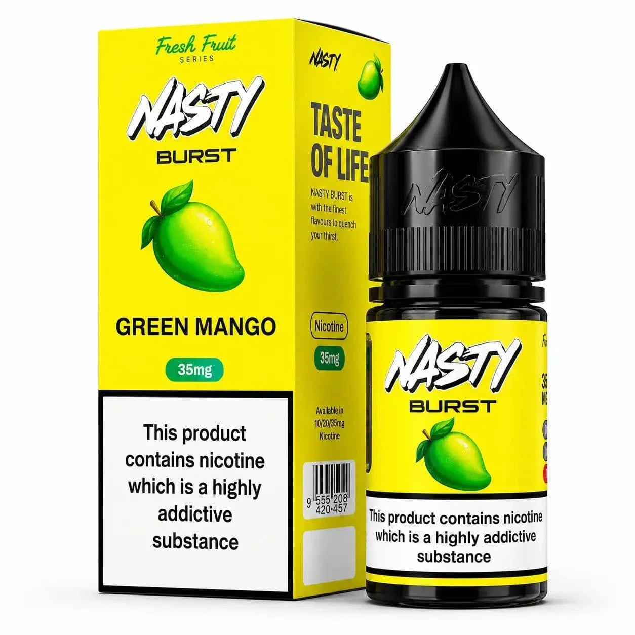 Green Mango - Nasty Burst | 30ML Nic Salt Juice | 35MG,50MG | Vape Mash India