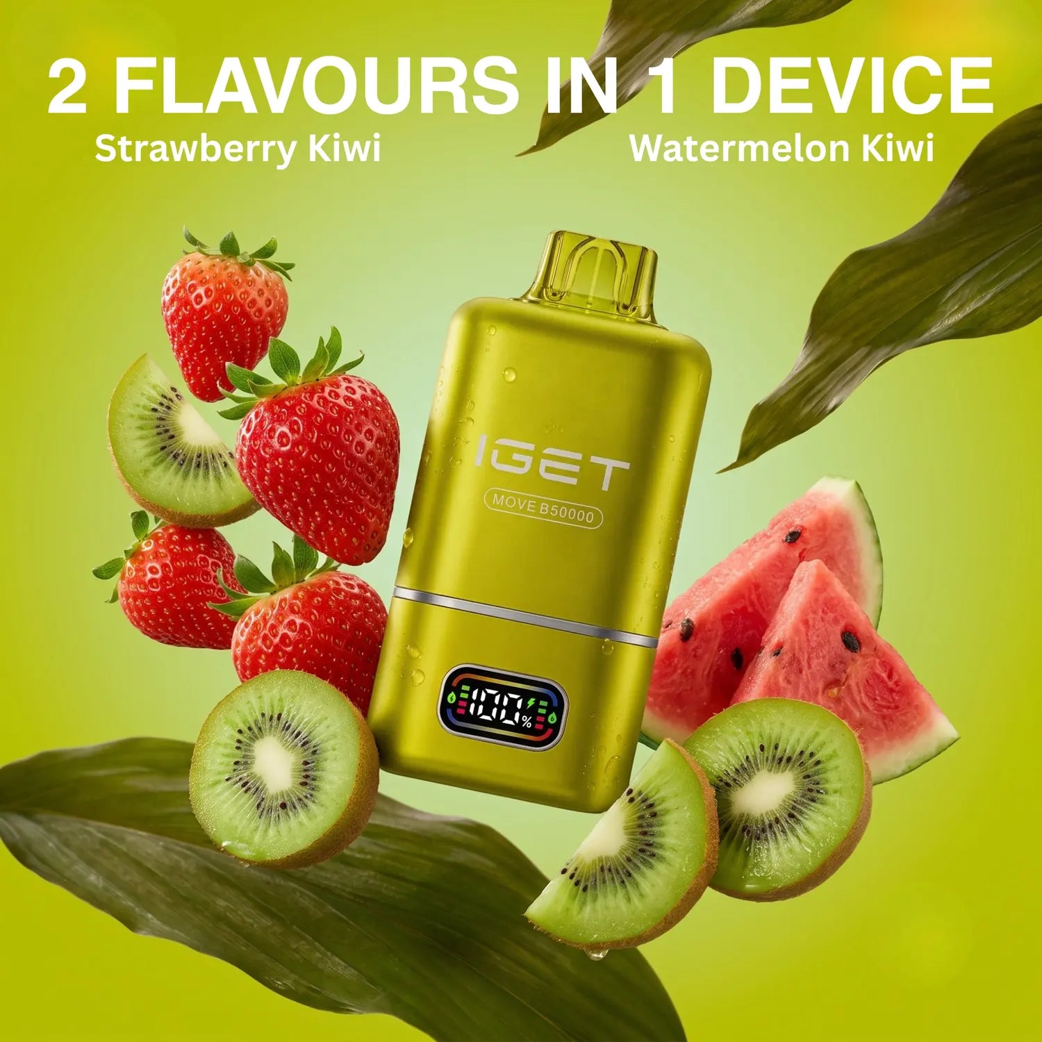 IGET Move 50K disposable vape - Strawberry Kiwi Watermelon flavour
