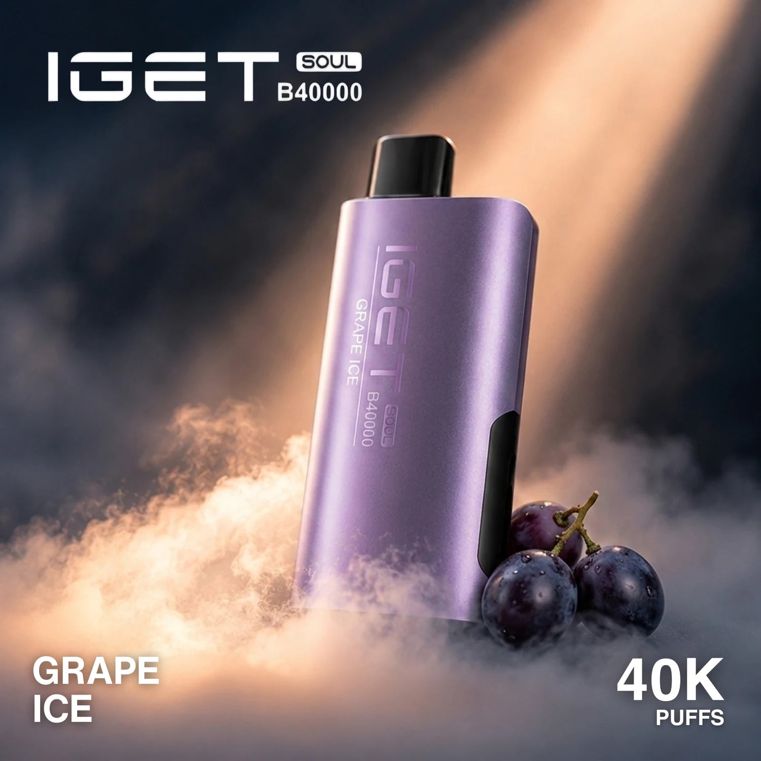 IGET Soul B40000 disposable vape - Grape Ice flavour