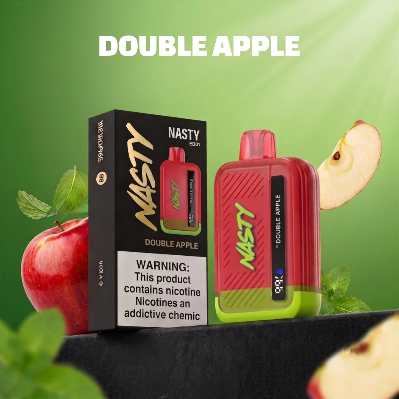 Nasty Bar - 8500 disposable vape - Double Apple flavour