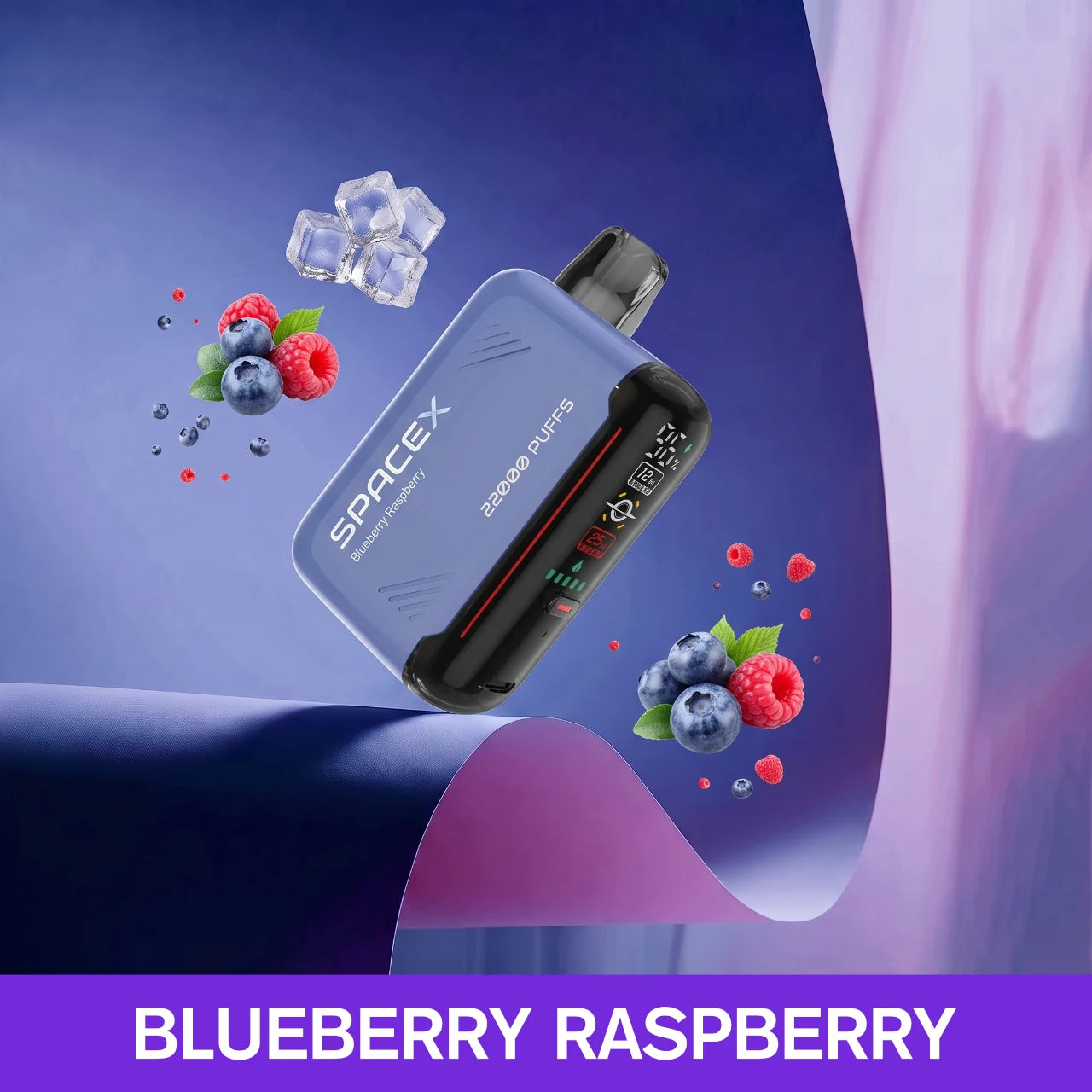 NATA SPACE-X 26000 disposable vape - Blueberry Raspberry flavour