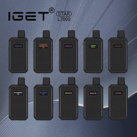 IGET Star 7000 Disposable Vape – 7,000 Puffs Rechargeable Vape with Mesh Coil, Type-C Charging & LED Star Light