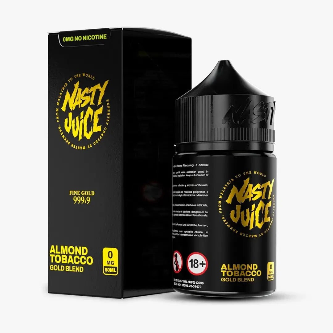 Gold Blend Almond Tobacco 60ml Vape Juice (3mg) – Nasty Juice | Vape Mash India
