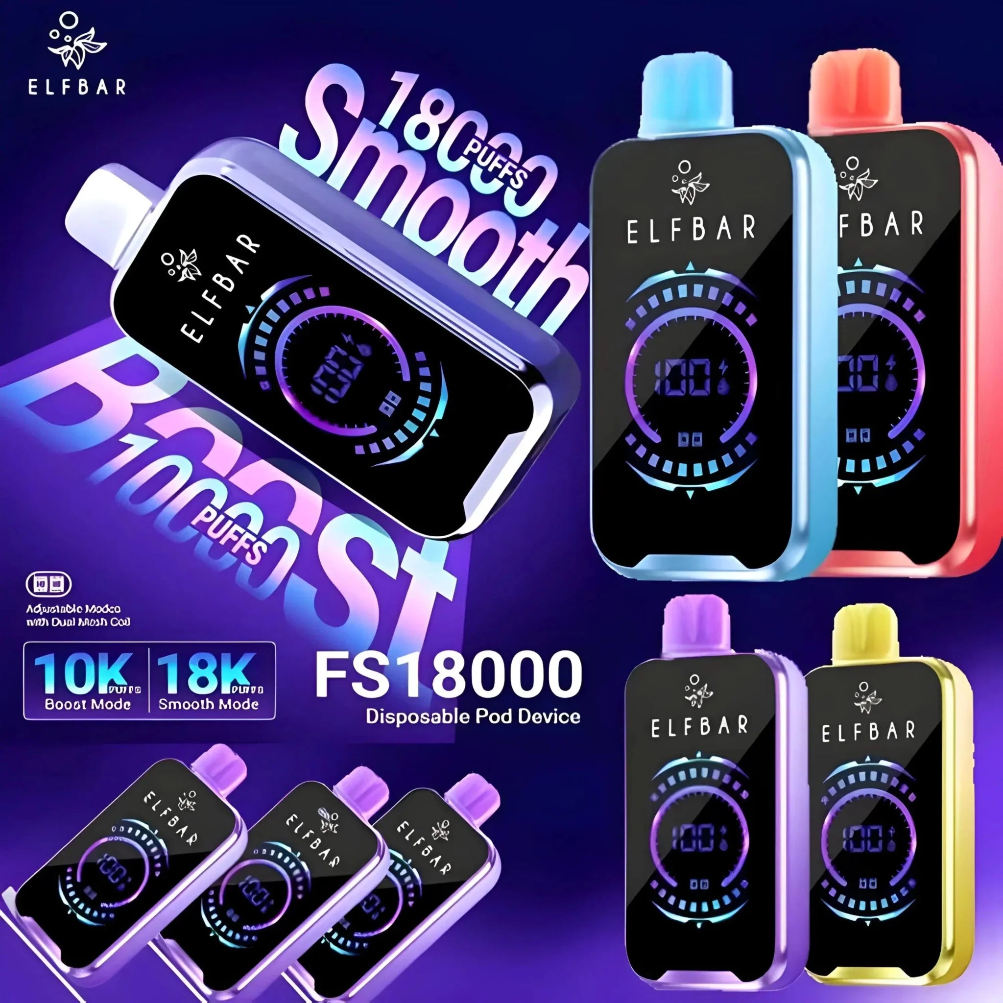 ElfBar FS18000 Disposable Pod Device 18K Puffs | Vape Mash India