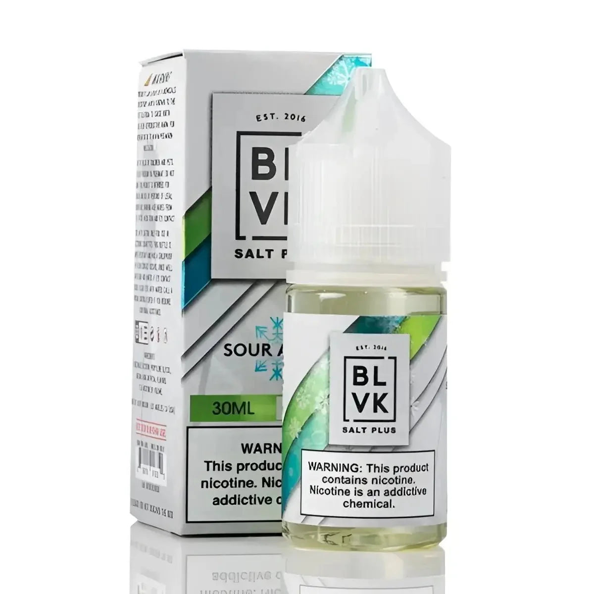 BLVK Salt Plus Iced Sour Apple Nicotine Salt – 30ml | 35mg