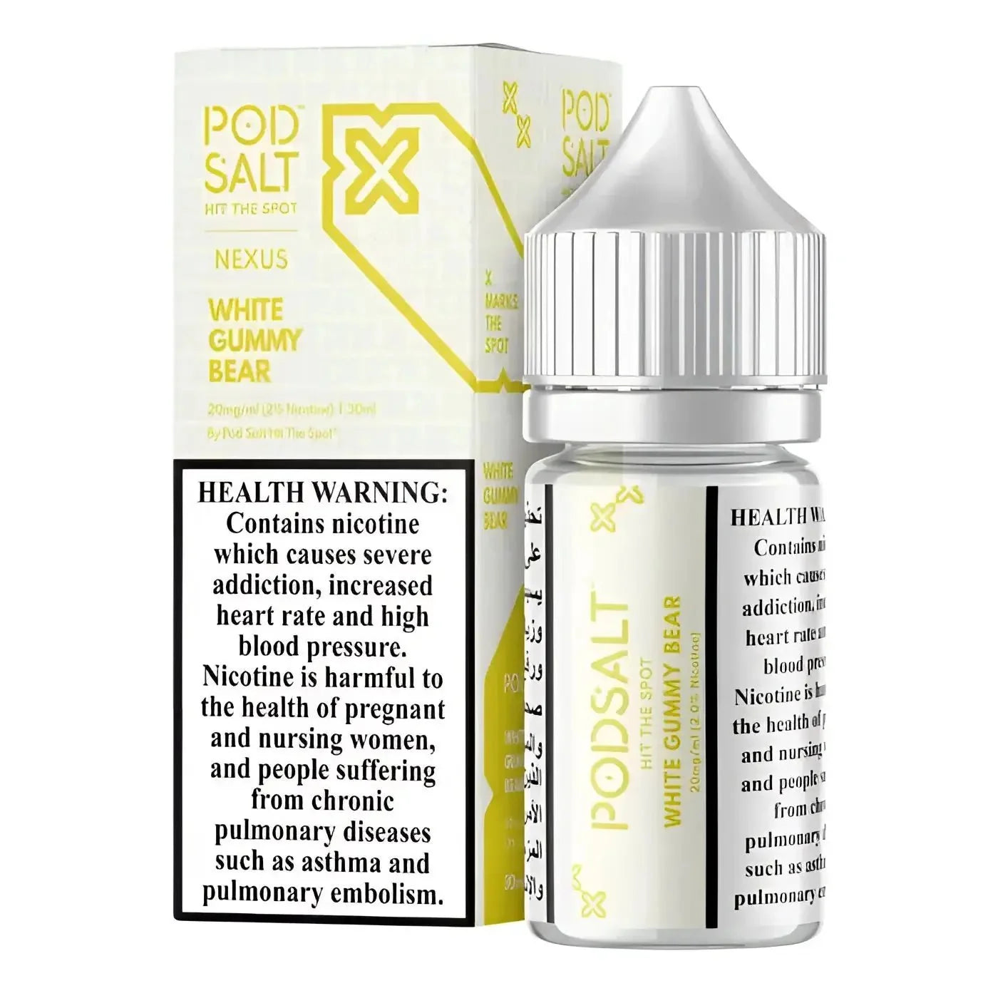 White Gummy Bear – Pod Salt Nexus Nic Salt | 30ML Vape Juice | 25MG / 50MG | Vape Mash India
